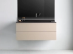 Plan vasque lavabo sur mesure : L 100 à 201 x P 40 à 51 cm, finition lisse mate, 10 couleurs au choix, Anti bactérien, résine Akrytan® teinté dans la masse, Livraison Offerte.